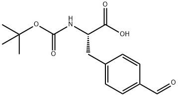 N-BOC-L-4-甲酰基苯丙氨酸,137452-47-2,结构式