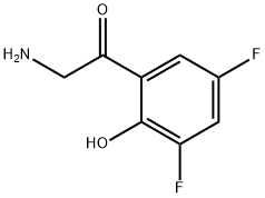 2-Amino-1-(3,5-difluoro-2-hydroxyphenyl)ethanone Struktur
