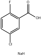 5-CHLORO-2-FLUOROBENZOIC ACID SODIUM SALT Structure