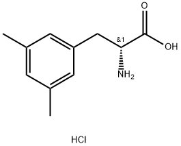 3,5-Dimethy-D-Phenylalanine hydrochloride 化学構造式