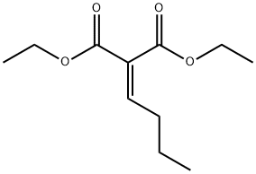 Propanedioic acid,2-butylidene-, 1,3-diethyl ester Struktur