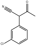2-(3-chlorophenyl)-3-oxobutanenitrile Structure