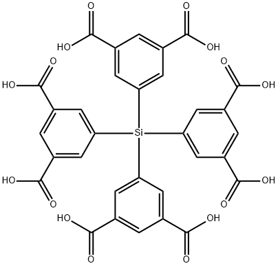 1,3-Benzenedicarboxylic acid,5,5',5'',5'''-silanetetrayltetrakis-,1412999-57-5,结构式