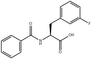 N-benzoyl-3-fluoro- L-Phenylalanine Struktur