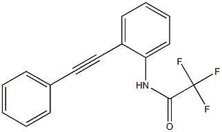 Acetamide, 2,2,2-trifluoro-N-[2-(phenylethynyl)phenyl]- 化学構造式