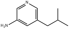 5-异丁基吡啶-3-胺, 1434127-16-8, 结构式