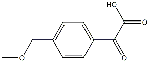 (4-Methoxymethylphenyl)oxoacetic acid Struktur