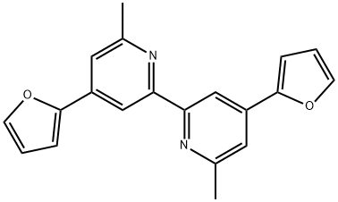 4,4-DI(FURAN-2-YL)-6,6-DIMETHYL-2,2-BIPYRIDINE 结构式