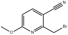 2-Bromomethyl-6-methoxy-nicotinonitrile Struktur