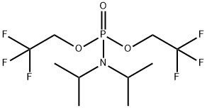 Bis(2,2,2-trifluoroethyl) N,N-diisopropylphosphoroamidate Struktur