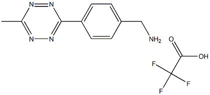 (4-(6-methyl-1,2,4,5-tetrazin-3-yl)phenyl)methanamine trifluoroacetic acid Struktur