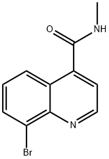 8-BROMO-N-METHYL-QUINOLINE-4-CARBOXAMIDE, 1476076-33-1, 结构式