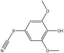 Thiocyanic acid, 4-hydroxy-3,5-dimethoxyphenyl ester Structure