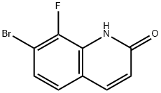 7-溴-8-氟喹啉-2(1H)-酮,1510844-27-5,结构式