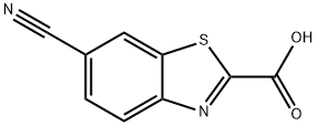 6-cyano-1,3-benzothiazole-2-carboxylic acid Struktur