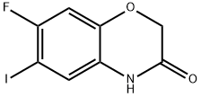 7-氟-6-碘-2H-苯并[B][1,4]噁嗪-3(4H)-酮, 153122-66-8, 结构式