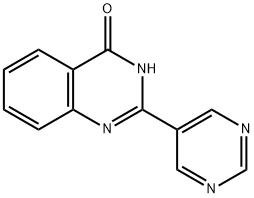 4(3H)-Quinazolinone, 2-(5-pyrimidinyl)- Structure
