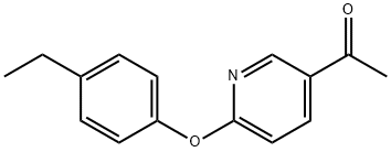 2-(4-乙基苯氧基)-5-乙酰基吡啶, 1556627-26-9, 结构式