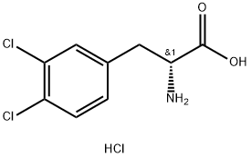 3,4-Dichloro-D-Phenylalanine hydrochloride 结构式