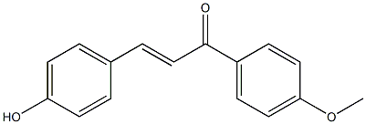 (E)-3-(4-hydroxyphenyl)-1-(4-methoxyphenyl)prop-2-en-1-one 结构式