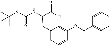 N-BOC-L-3-苄氧基苯丙氨酸, 162536-46-1, 结构式