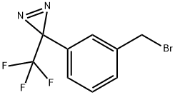 3-(3-(bromomethyl)phenyl)-3-(trifluoromethyl)-3H-diazirine Structure