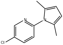 5-chloro-2-(2,5-dimethylpyrrol-1-yl)pyridine 结构式