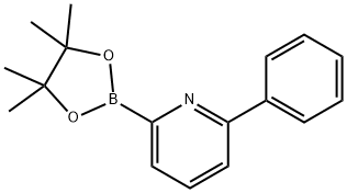 2-phenyl-6-(4,4,5,5-tetramethyl-1,3,2-dioxaborolan-2-yl)pyridine Struktur