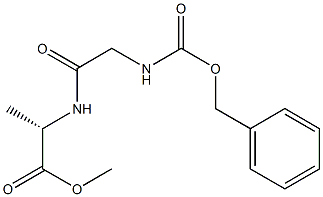 ((苄氧基)羰基)甘氨酰-L-丙氨酸甲酯, 16816-28-7, 结构式