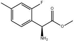 METHYL(2S)-2-AMINO-2-(2-FLUORO-4-METHYLPHENYL)ACETATE Structure
