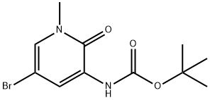 tert-butyl 5-bromo-1-methyl-2-oxo-1,2-dihydropyridin-3-ylcarbamate,1706749-88-3,结构式