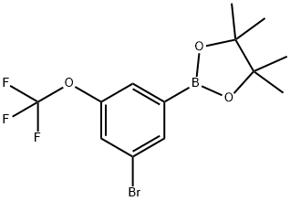 3-Bromo-5-(trifluoromethoxy)phenylboronic acid pinacol ester Struktur