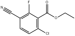 ethyl 3-cyano-6-chloro-2-fluorobenzoate Structure