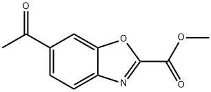 methyl 6-acetyl-1,3-benzoxazole-2-carboxylate Struktur