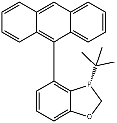 (S)-4-(9-蒽基)-3-(叔丁基)-2,3-二氢苯并[D][1,3]氧,膦戊轭,1807740-34-6,结构式