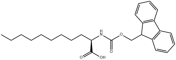 (2R)-2-(Fmoc-amino)undecanoic acid Structure