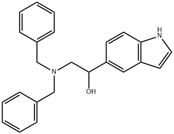 2-(dibenzylamino)-1-(1H-indol-5-yl)ethanol Structure