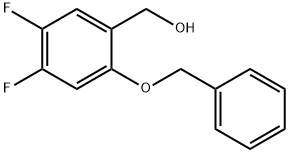 (2-(苄氧基)-4,5-二氟苯基)甲醇, 1823862-22-1, 结构式