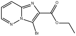 3-Bromo-imidazo[1,2-b]pyridazine-2-carboxylic acid ethyl ester 结构式