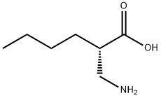 (2S)-2-(aminomethyl)hexanoic acid, 183182-08-3, 结构式