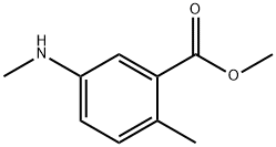 2-Methyl-5-methylamino-benzoic acid methyl ester,1850319-28-6,结构式