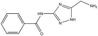 N-[5-(aminomethyl)-1H-1,2,4-triazol-3-yl]benzamide 结构式