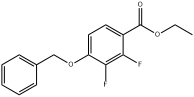 Ethyl 4-(benzyloxy)-2,3-difluorobenzoate Struktur