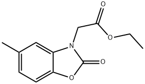 2-(5-甲基-2-氧代苯并[D]恶唑-3(2H)-基)乙酸乙酯 结构式