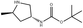 (3R,5R)-(5-Methyl-pyrrolidin-3-yl)-carbamic acid tert-butyl ester Structure