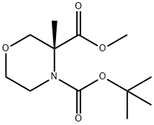 (R)-Methyl N-Boc-3-methylmorpholine-3-carboxylate,1956437-89-0,结构式
