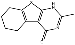 2-methyl-5,6,7,8-tetrahydrobenzo[4,5]thieno[2,3-d]pyrimidin-4(3H)-one, 19819-15-9, 结构式