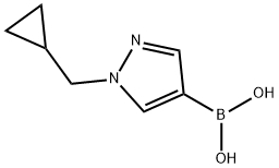 1-Cyclopropylmethyl-1H-pyrazole-4-boronic acid Structure