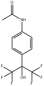 N-(4-(1,1,1,3,3,3-HEXAFLUORO-2-HYDROXYPROPAN-2-YL)PHENYL)ACETAMIDE Structure