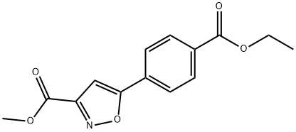 Methyl 5-[4-(Ethoxycarbonyl)phenyl]isoxazole-3-carboxylate, 2006277-68-3, 结构式